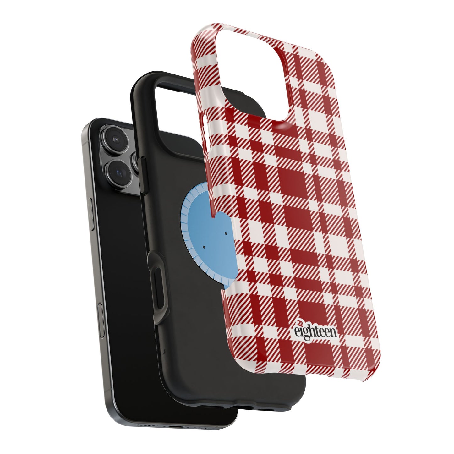 Crimson & Cream Sorority Plaid MagSafe Tough Case