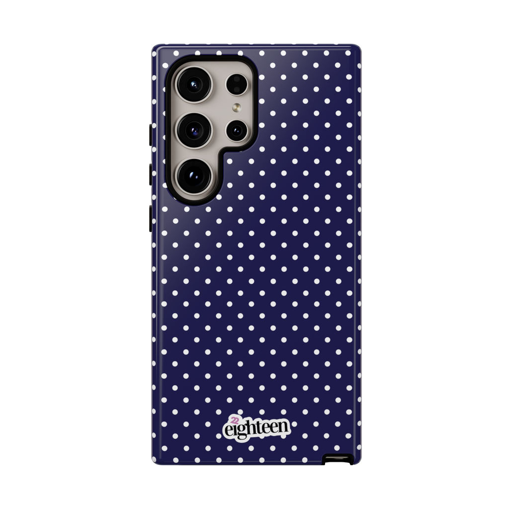 Deep Blue Dotty Phone Case