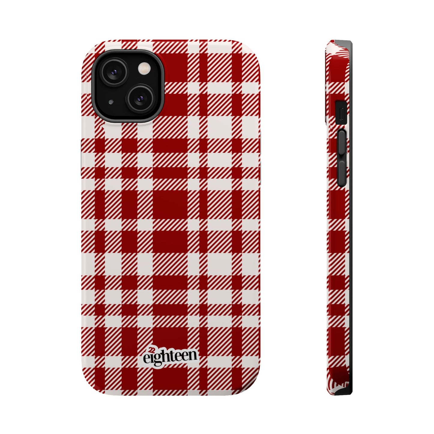 Crimson & Cream Sorority Plaid MagSafe Tough Case