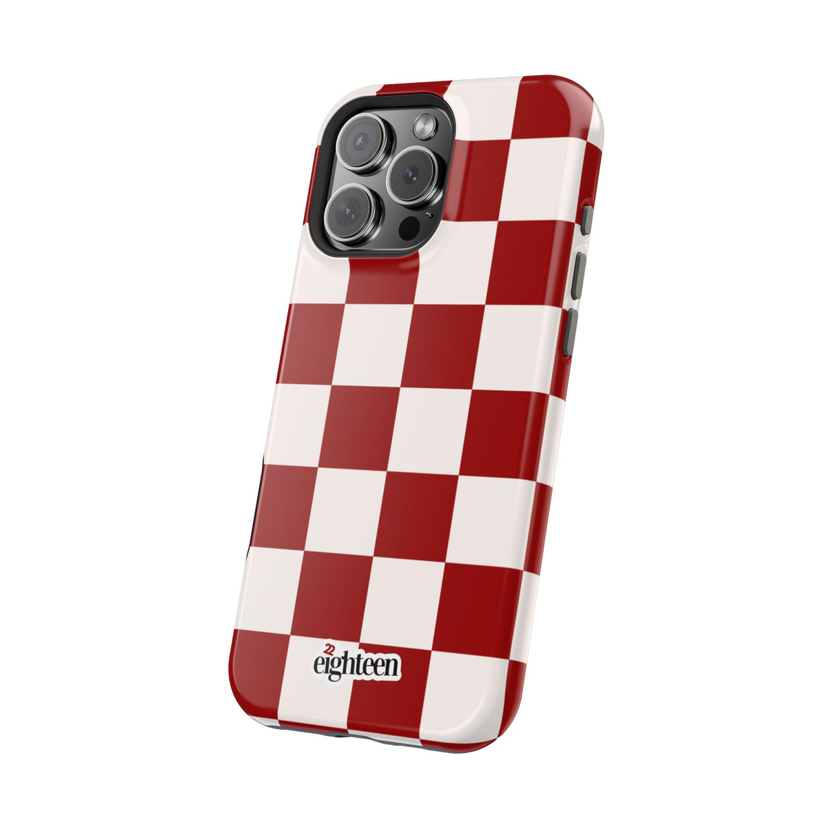 Crimson & Cream Check, Please! MagSafe Phone Case
