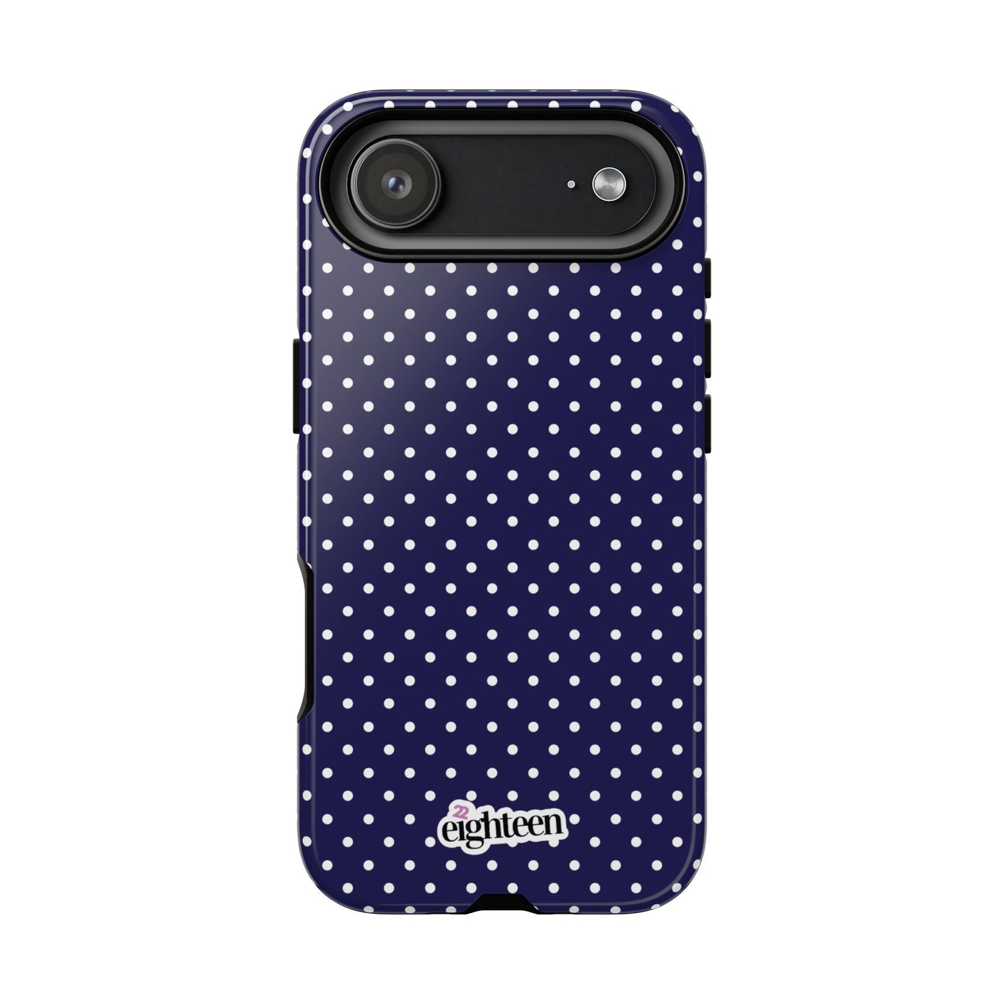 Deep Blue Dotty Tough Phone Case