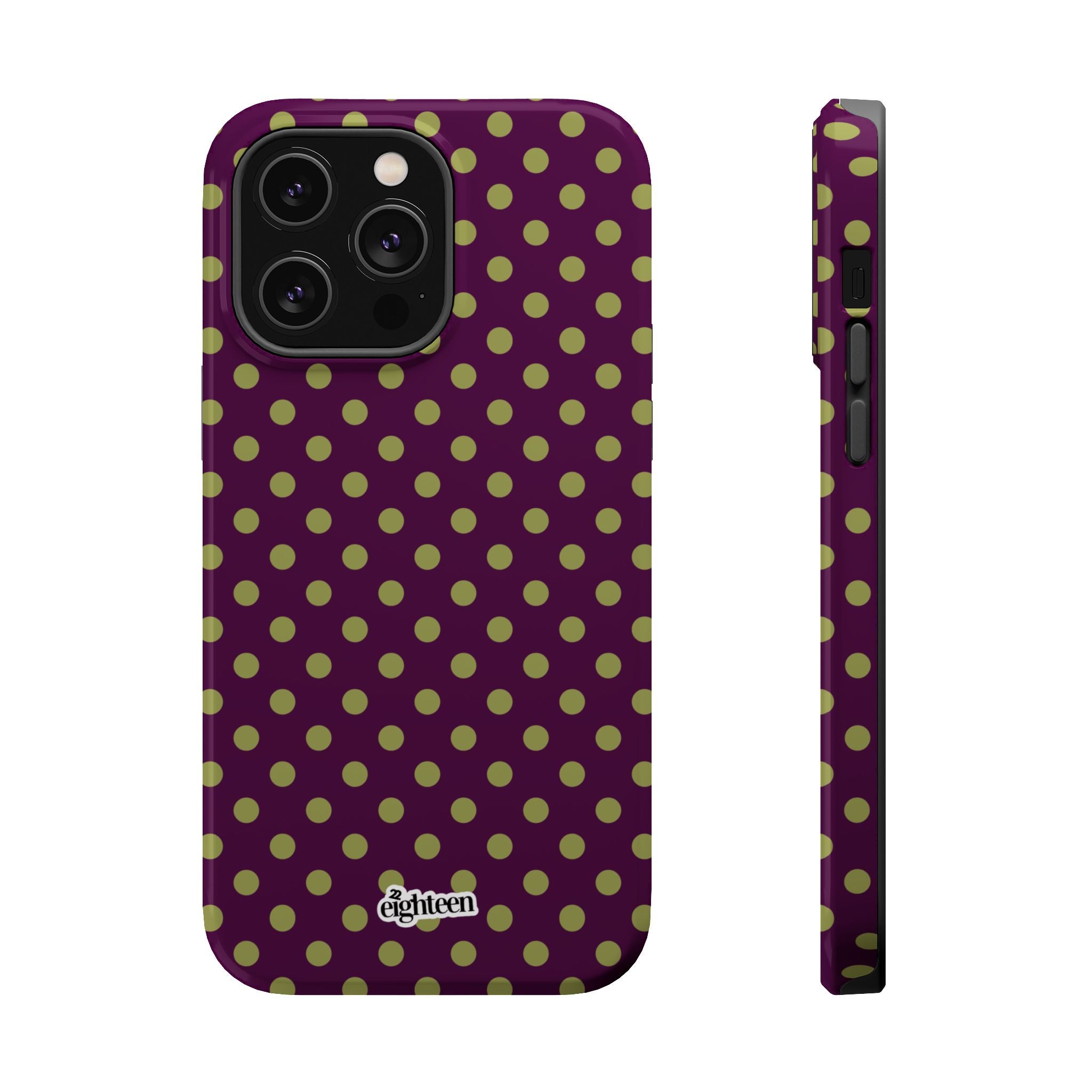 Deep Burgundy & Acacia Dot Theory MagSafe Phone Case