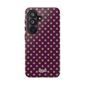 Deep Burgundy & Acacia Dot Theory Phone Case