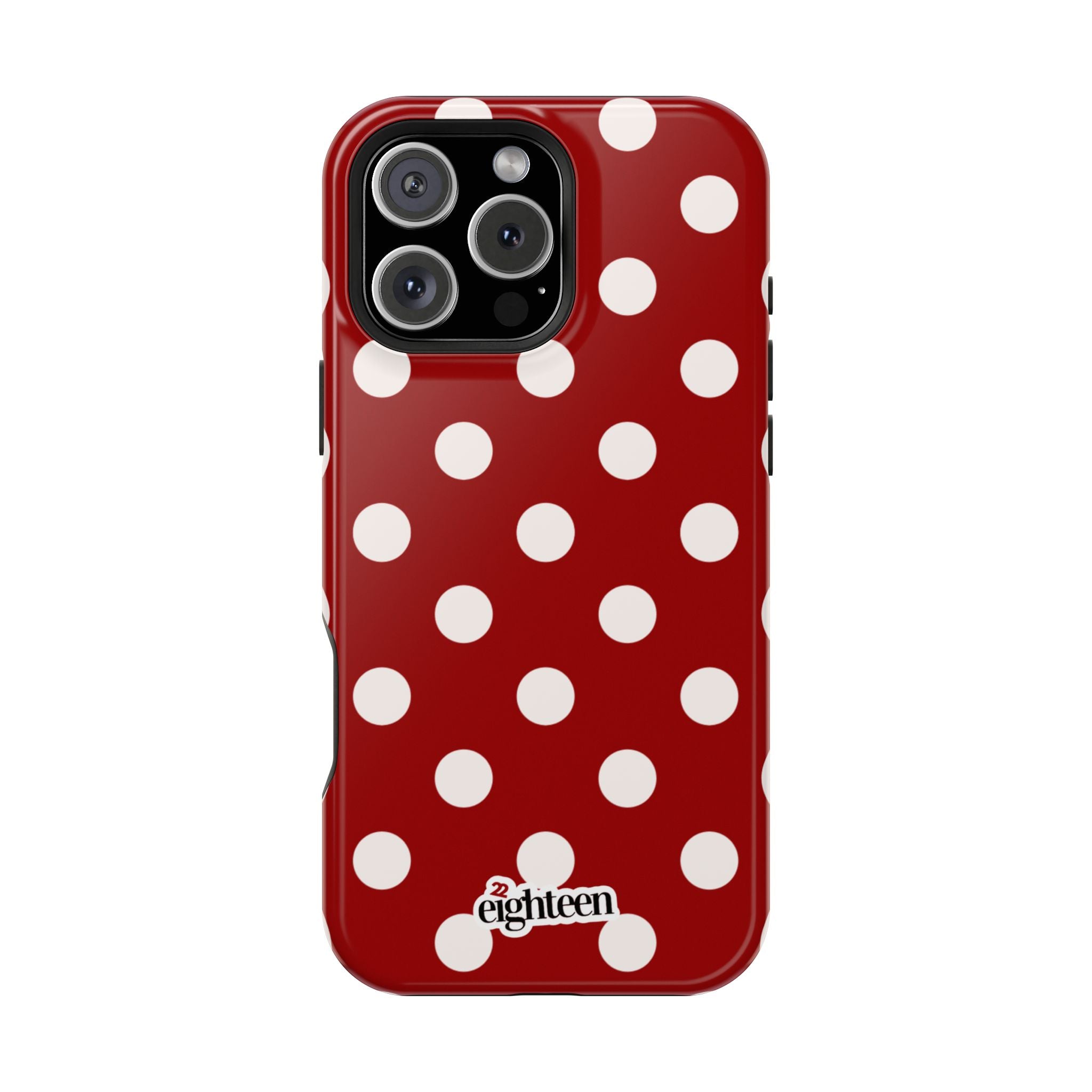 Crimson & Cream Dot Theory MagSafe Tough Case