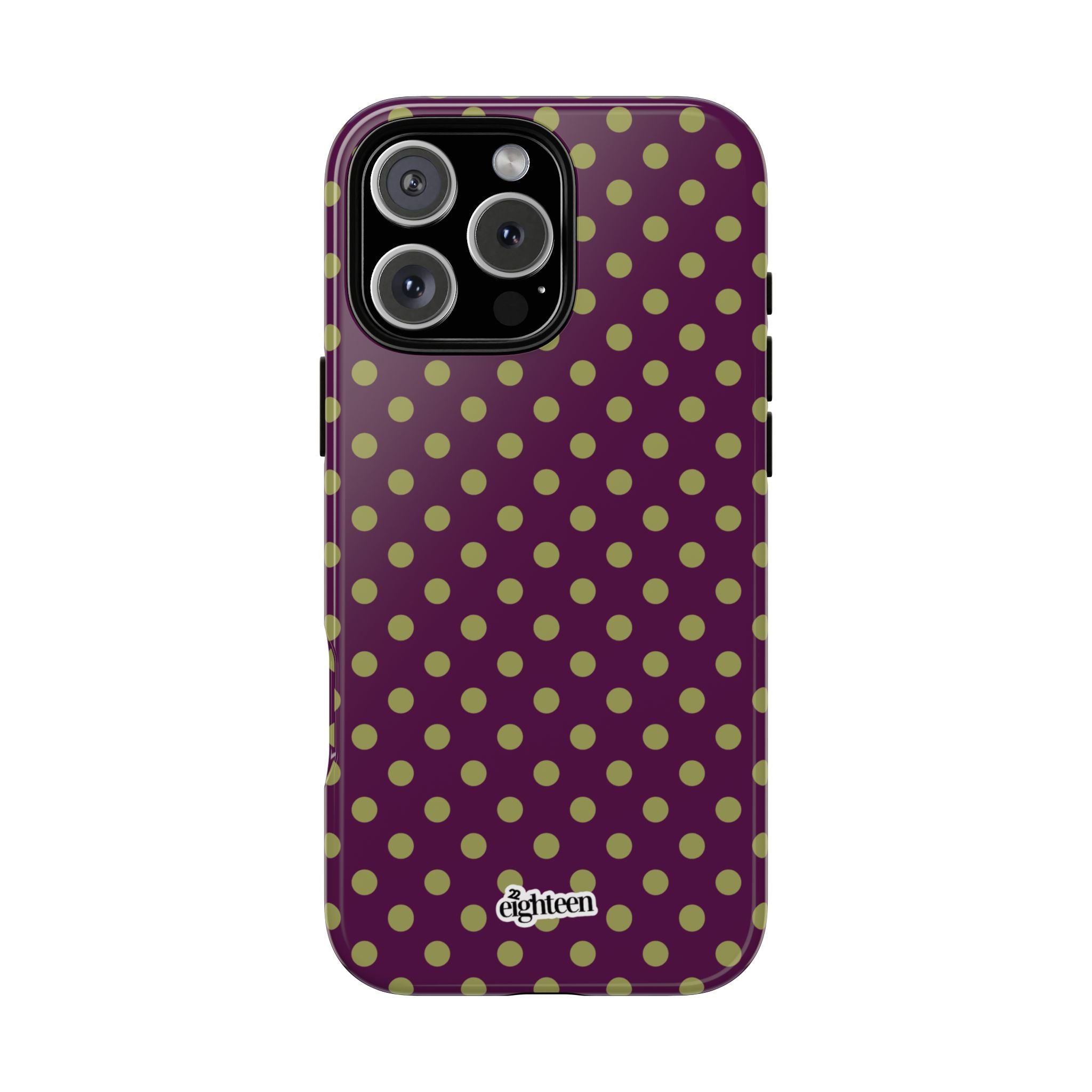 Deep Burgundy & Acacia Dot Theory Phone Case