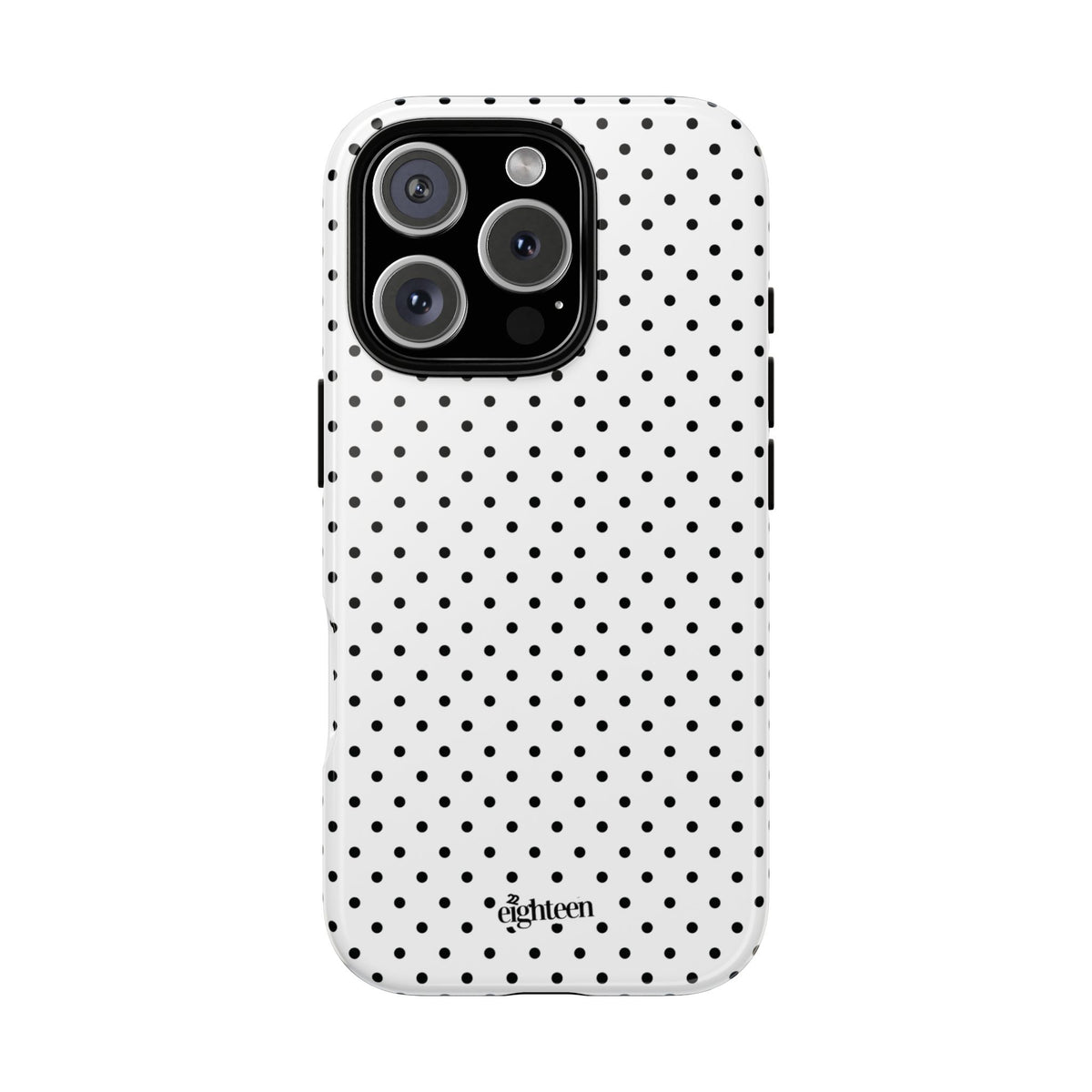 White Dotty Phone Case