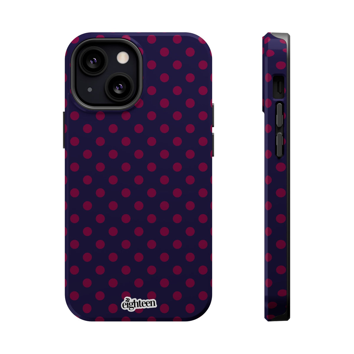Night Blue & Burgundy Dot Theory MagSafe Tough Case