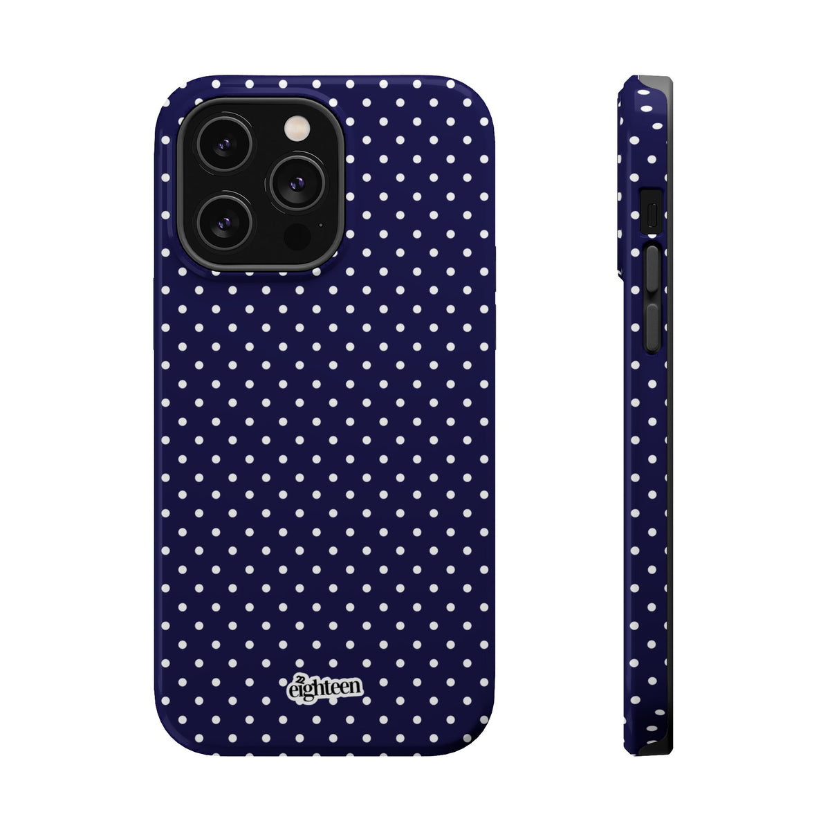 Deep Blue Dotty MagSafe Phone Case