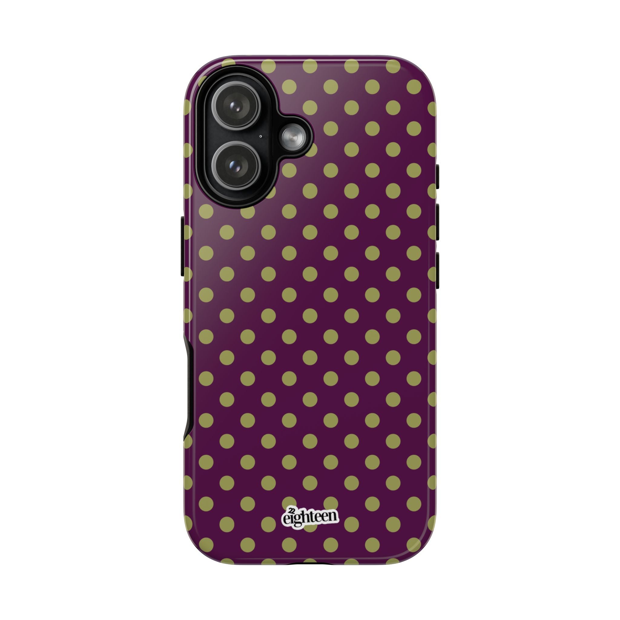 Deep Burgundy & Acacia Dot Theory Phone Case