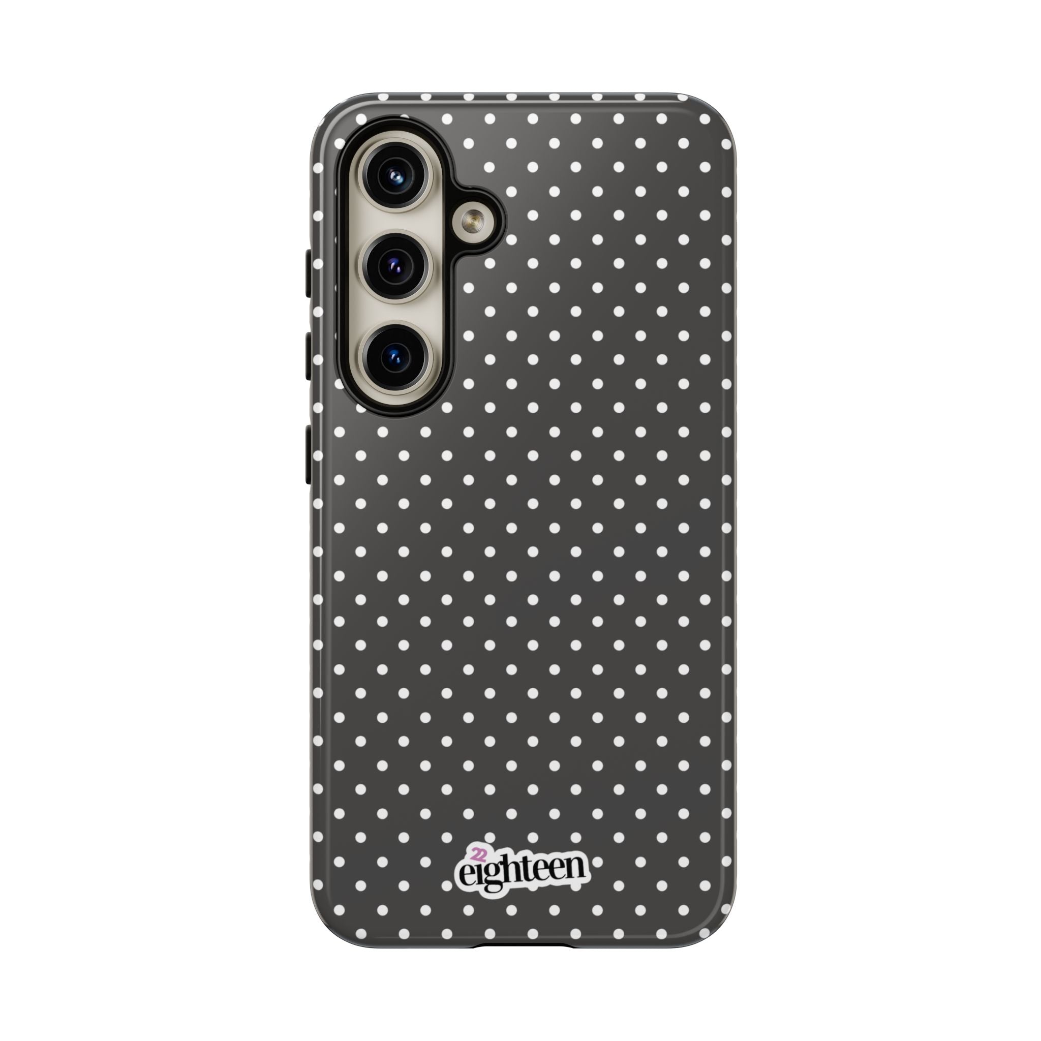 Charcoal Dotty Tough Phone Case