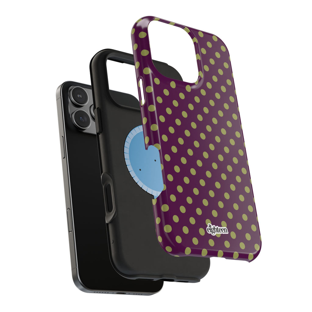Deep Burgundy & Acacia Dot Theory MagSafe Phone Case