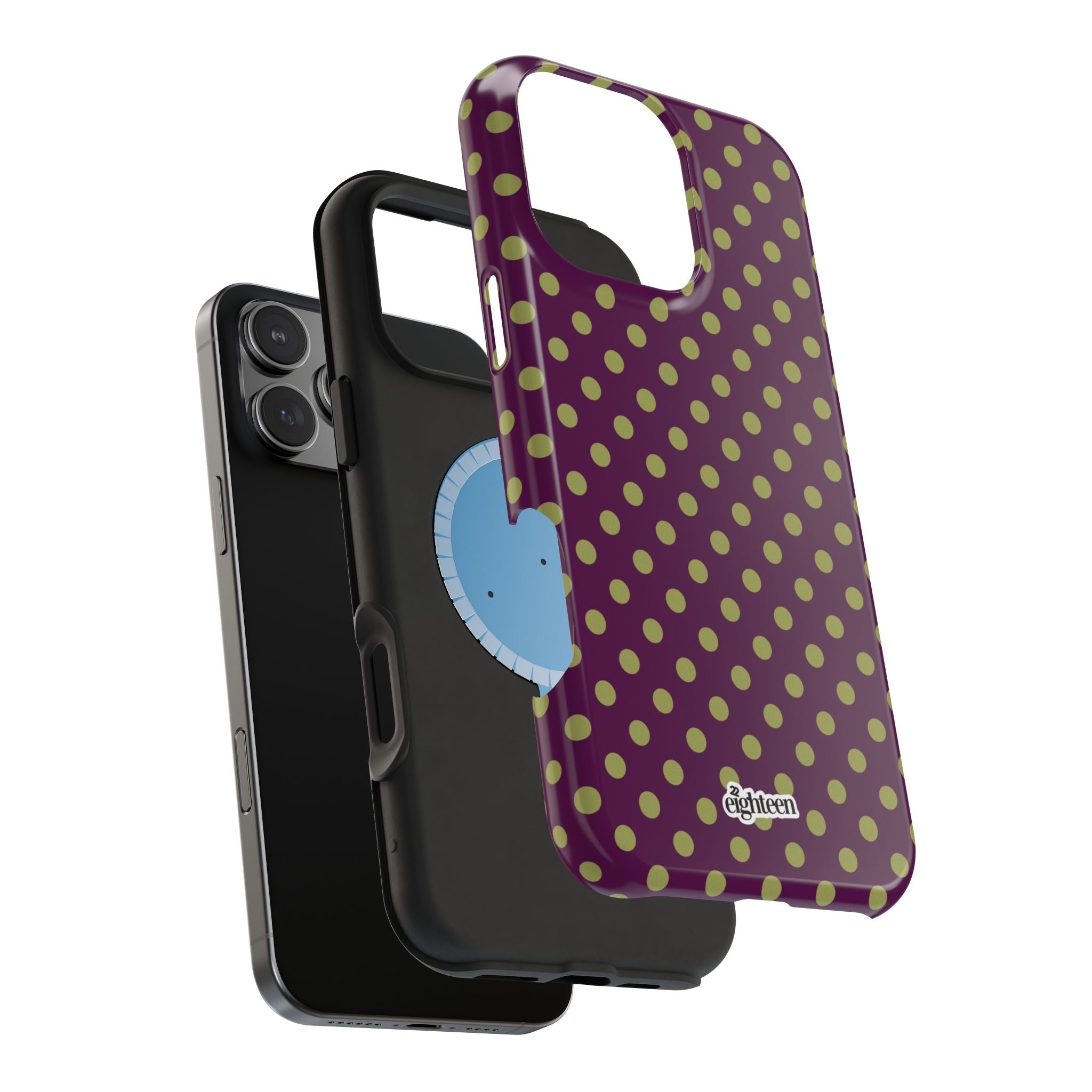 Deep Burgundy & Acacia Dot Theory MagSafe Phone Case