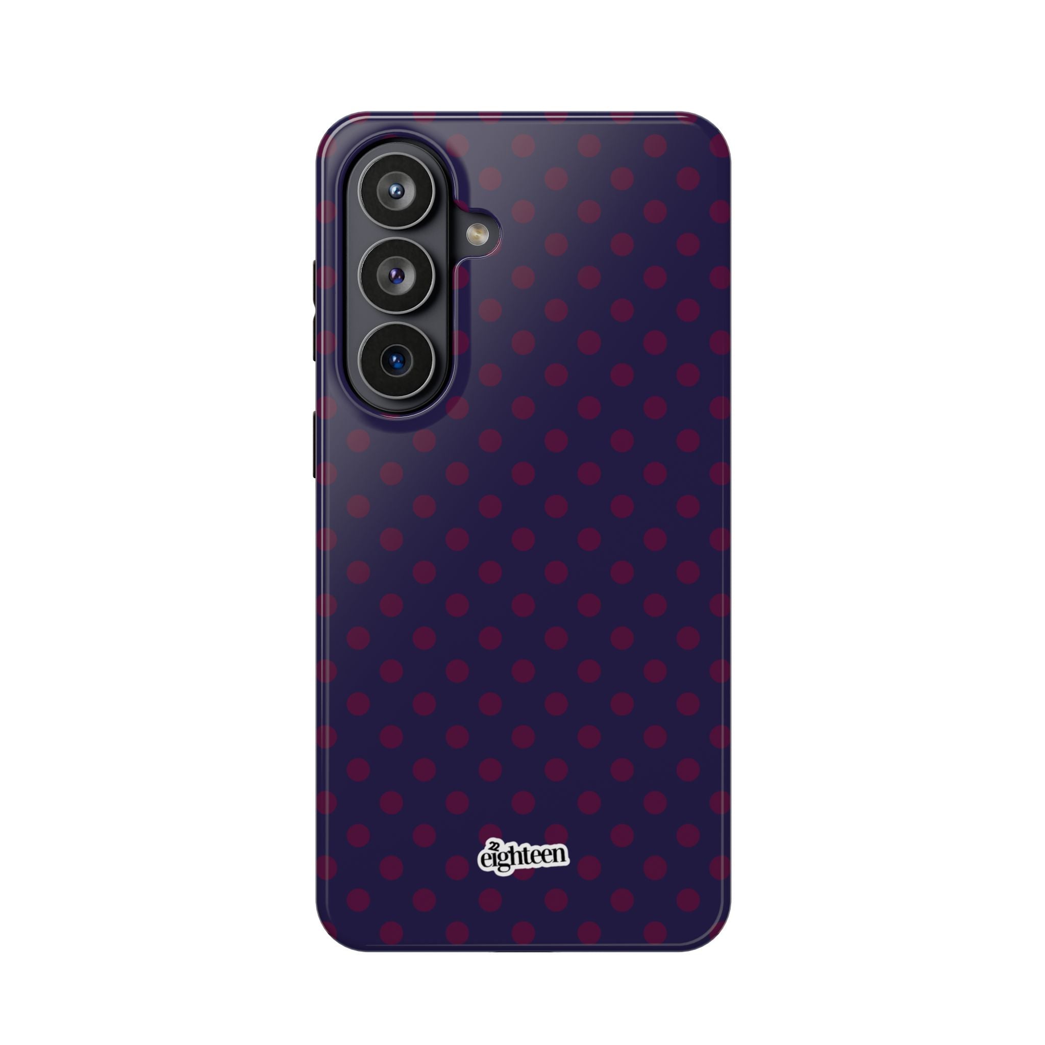 Night Blue & Burgundy Dot Theory MagSafe Phone Case