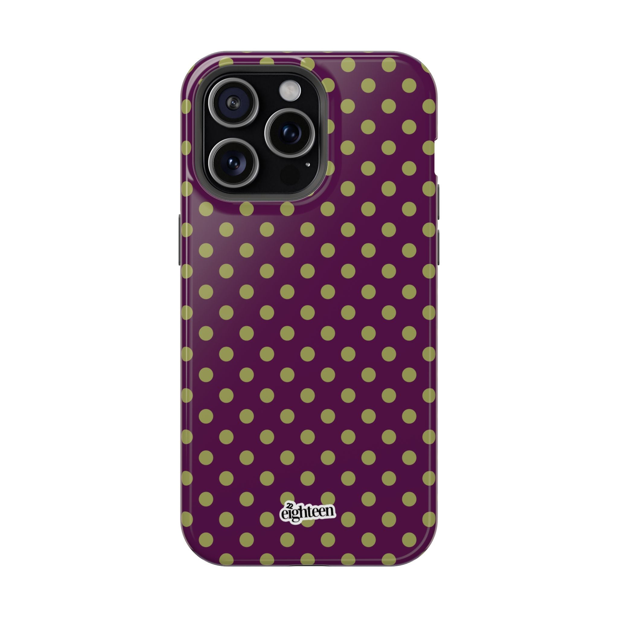 Deep Burgundy & Acacia Dot Theory MagSafe Phone Case