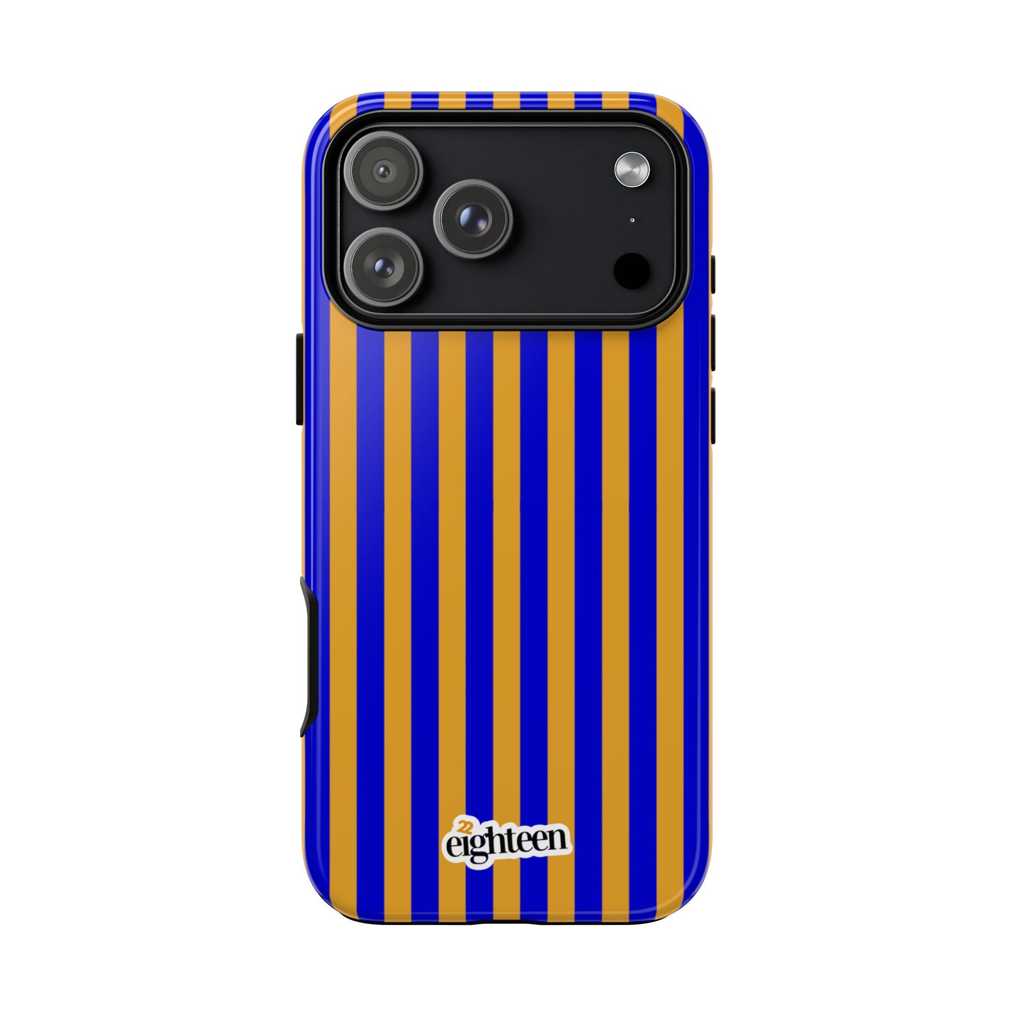 Royal Blue & Gold Baseline Tough Phone Case