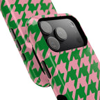 Pink Salmon & Apple Green Staccato MagSafe Phone Case