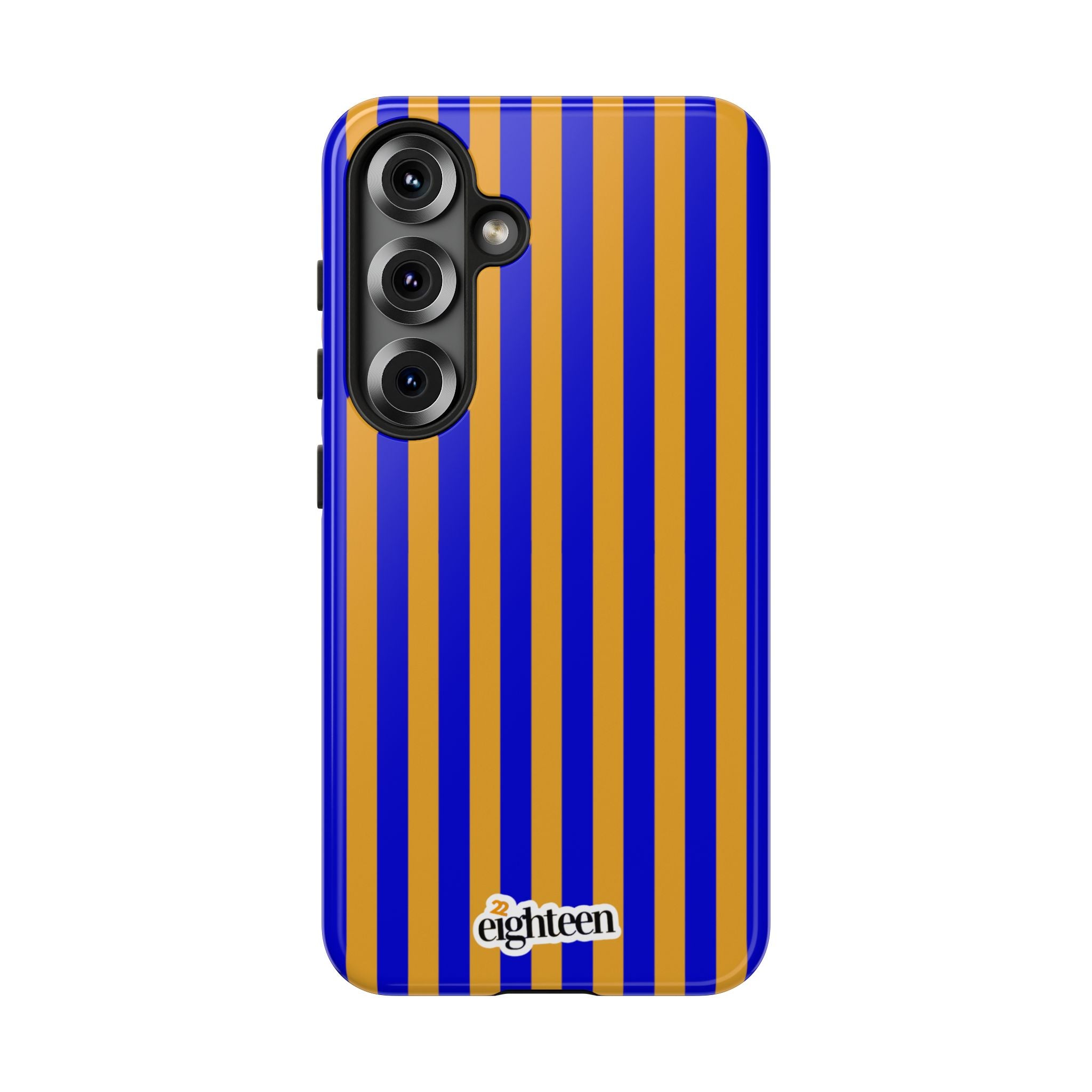 Royal Blue & Gold Baseline Tough Phone Case
