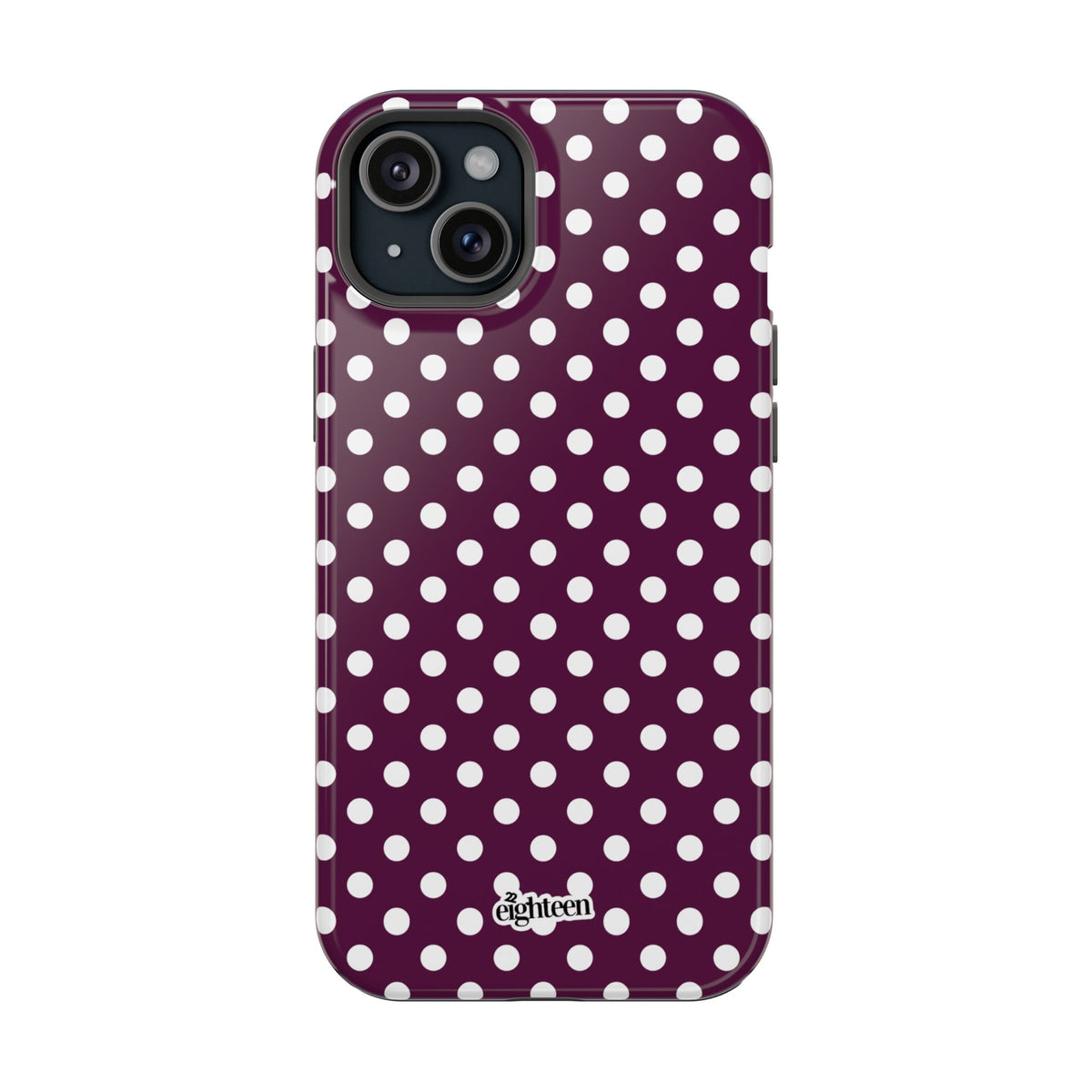 Maroon & White Dot Theory MagSafe Tough Case
