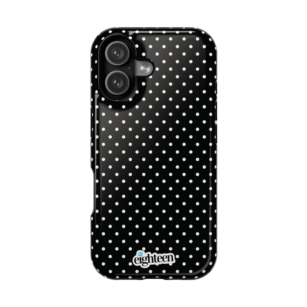 Black Dotty MagSafe Phone Case