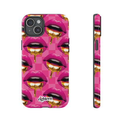 Pink Ms Pouty Tough Phone Case