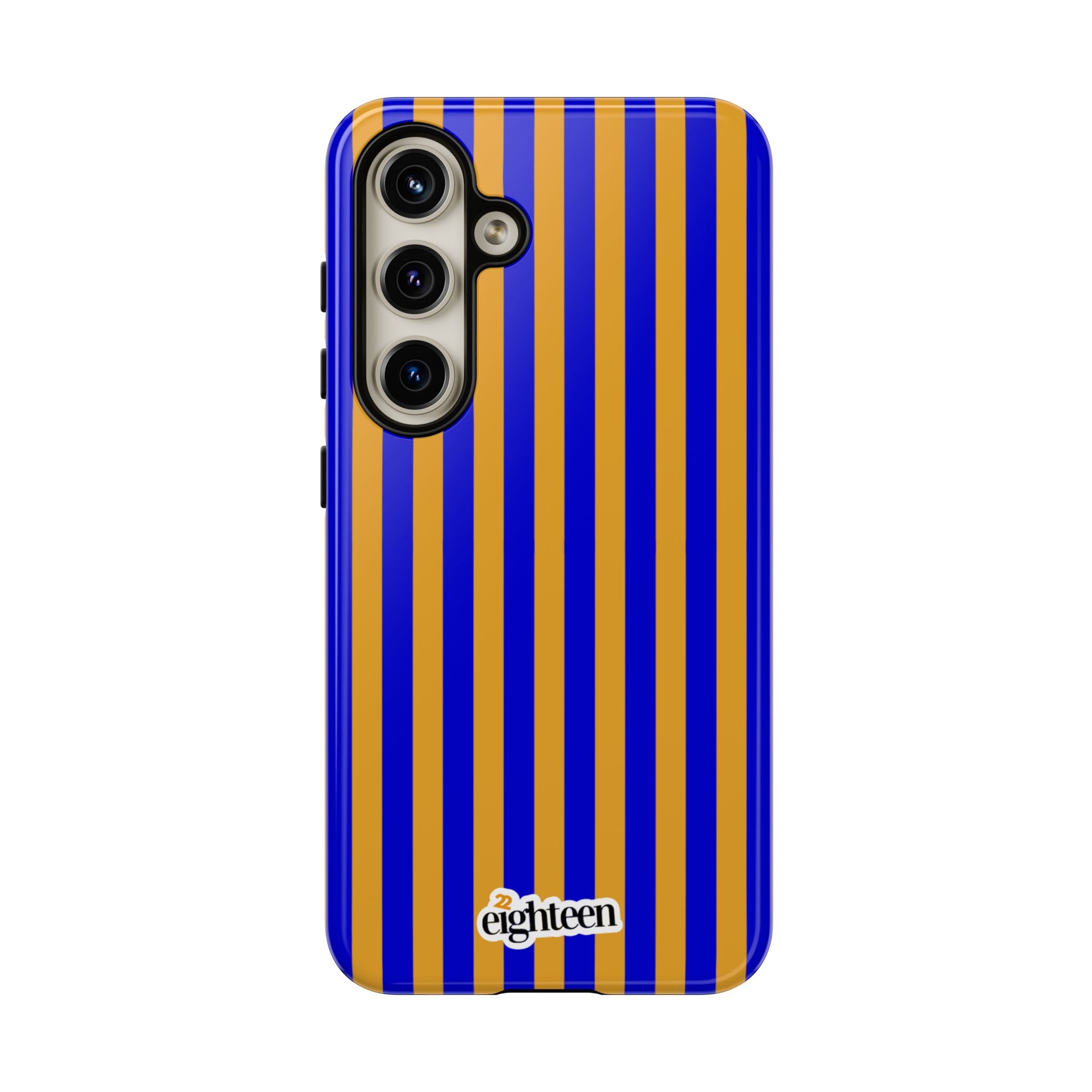 Royal Blue & Gold Baseline Tough Phone Case