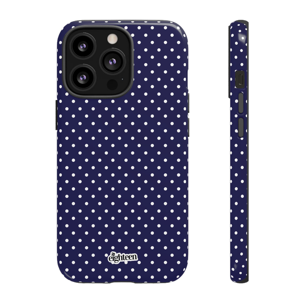 Deep Blue Dotty Phone Case