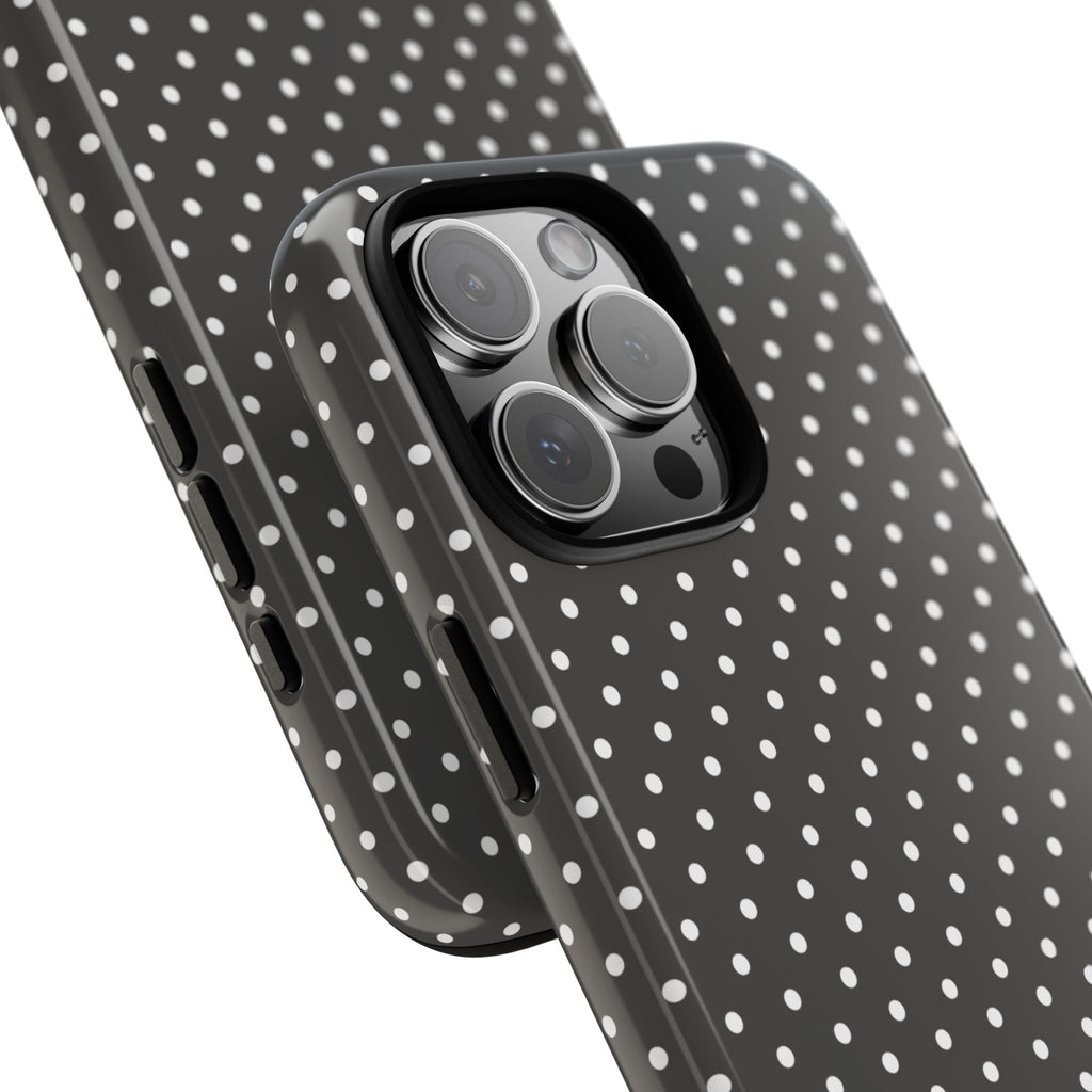 Charcoal Dotty Tough Phone Case