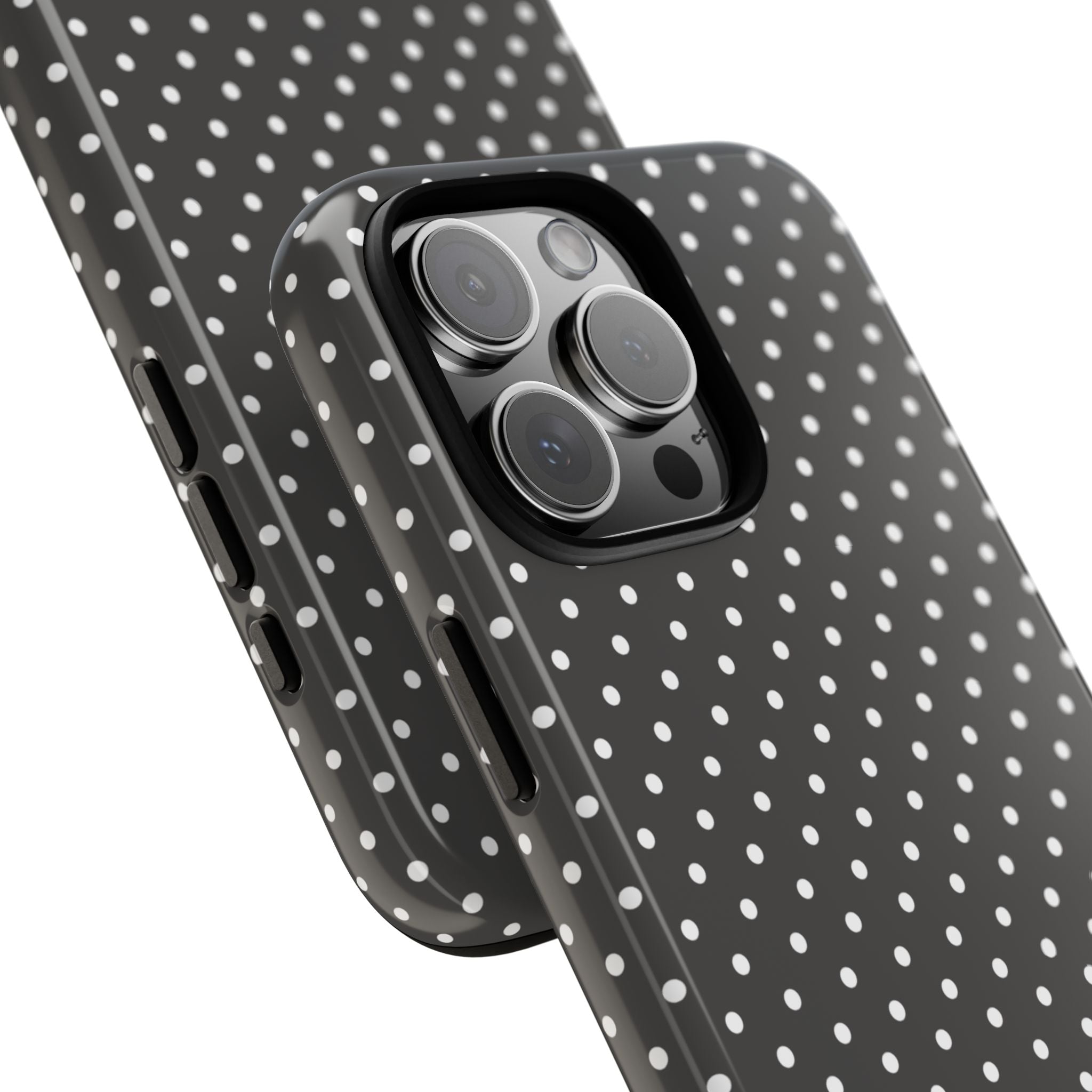 Charcoal Dotty Tough Phone Case