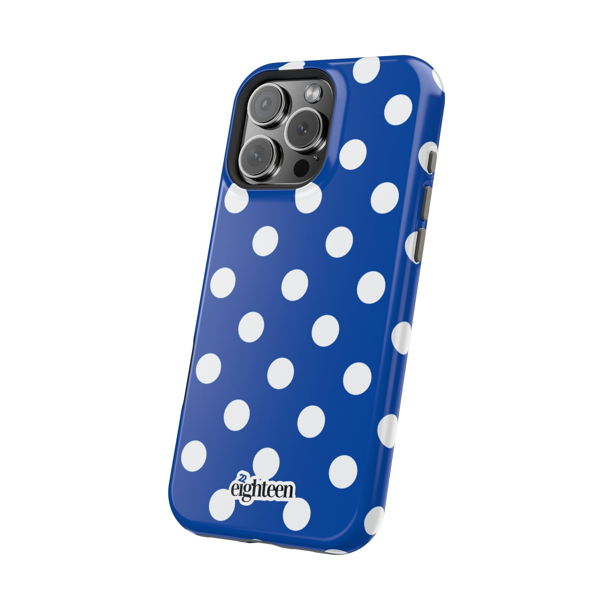 Royal Blue & White Dot Theory MagSafe Tough Case