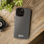 Charcoal Dotty Tough Phone Case