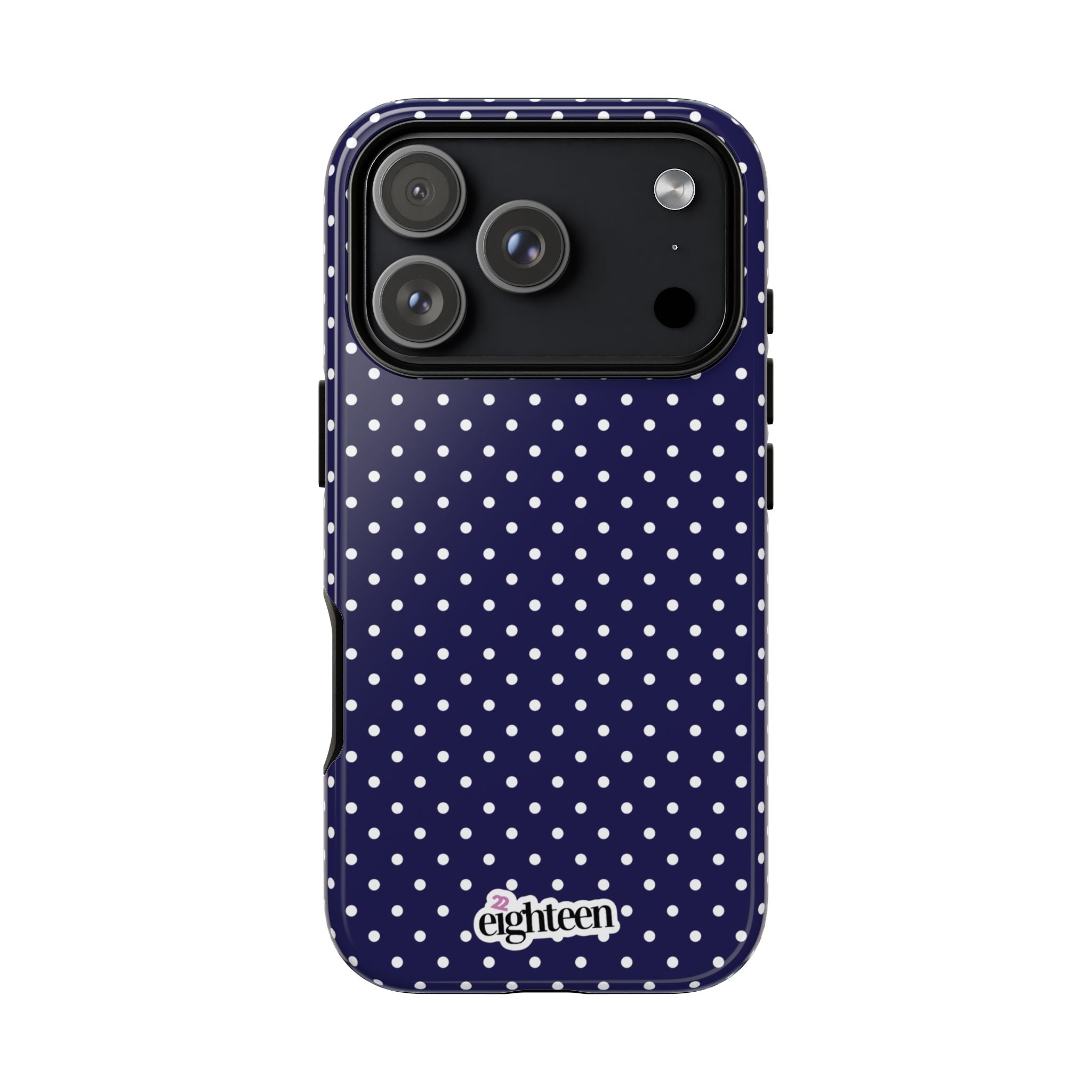 Deep Blue Dotty Tough Phone Case