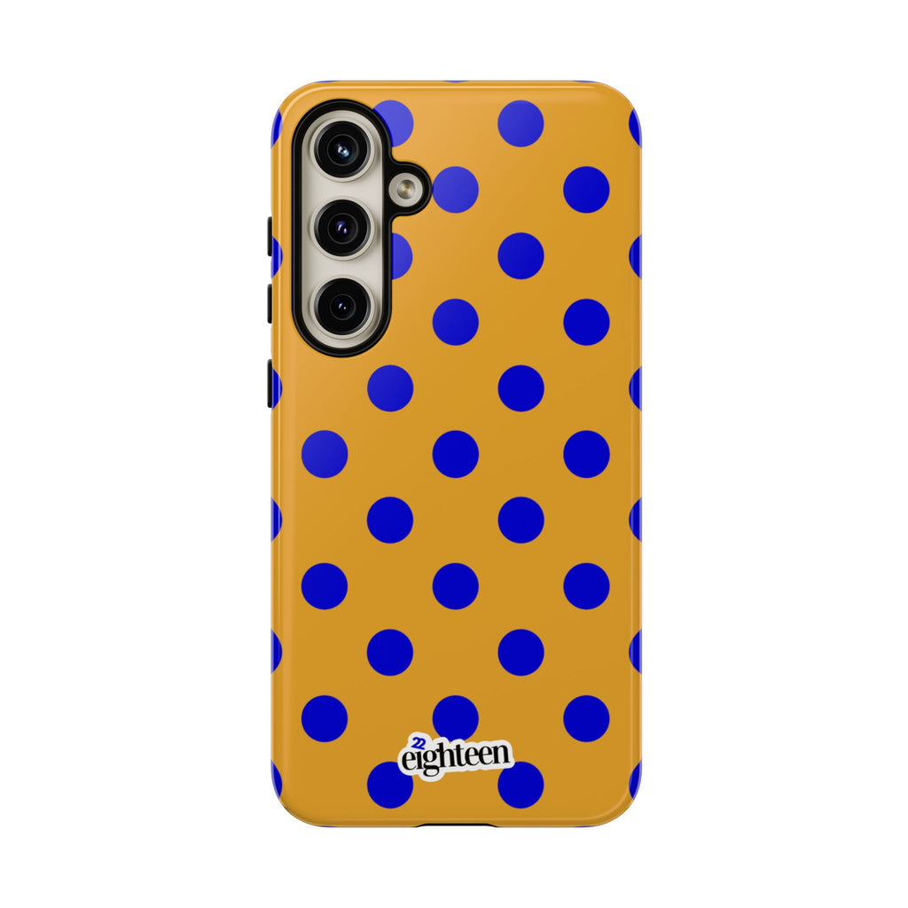 Royal Blue & Gold Dot Theory Phone Case
