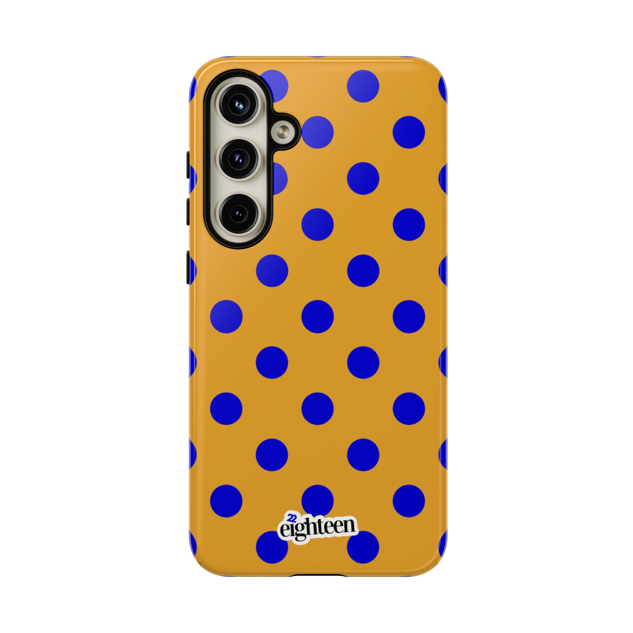 Royal Blue & Gold Dot Theory Tough Phone Case