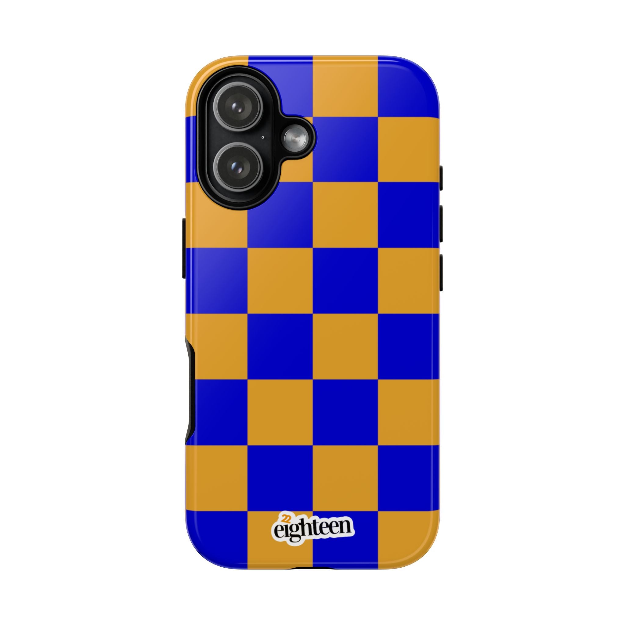 Royal Blue & Gold Check, Please! Tough Phone Case