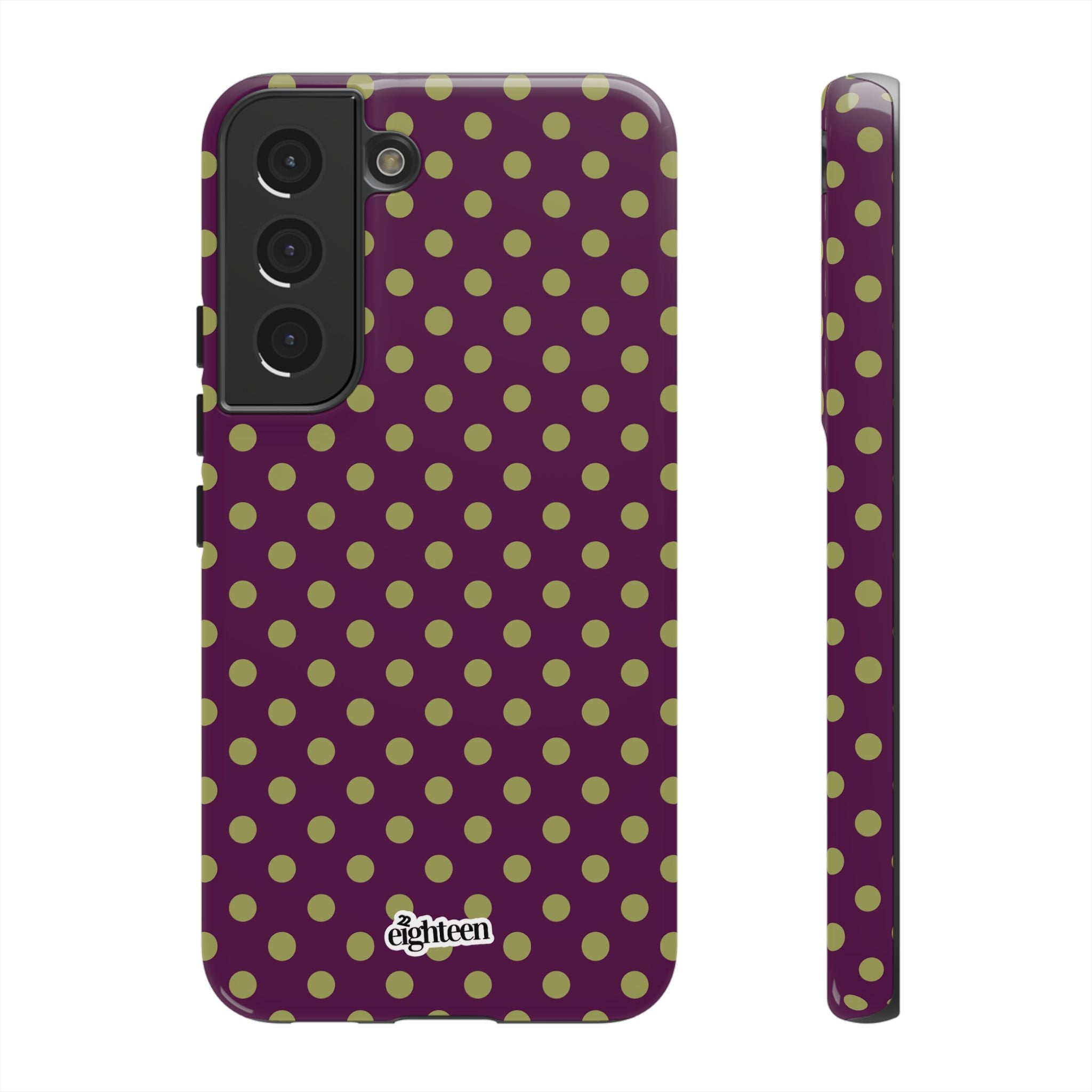 Deep Burgundy & Acacia Dot Theory Phone Case