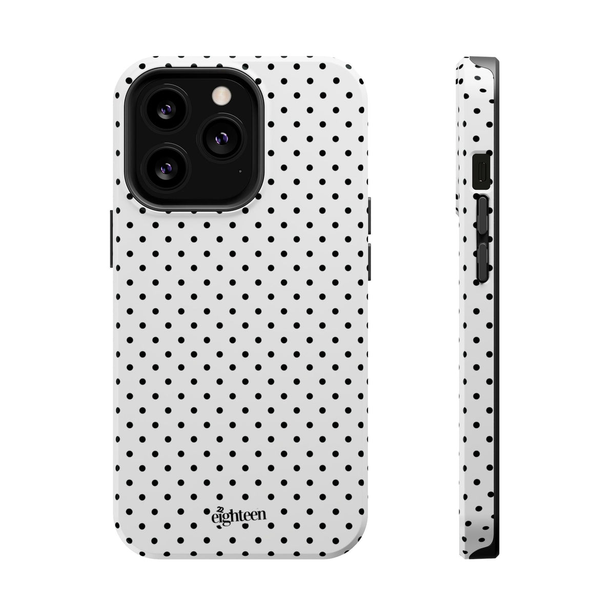 White Dotty MagSafe Phone Case