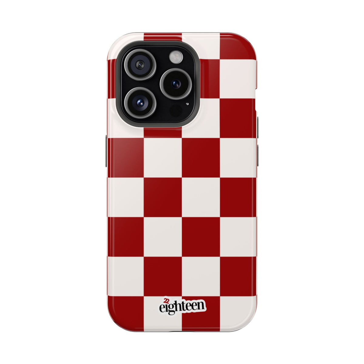 Crimson & Cream Check, Please! MagSafe Phone Case
