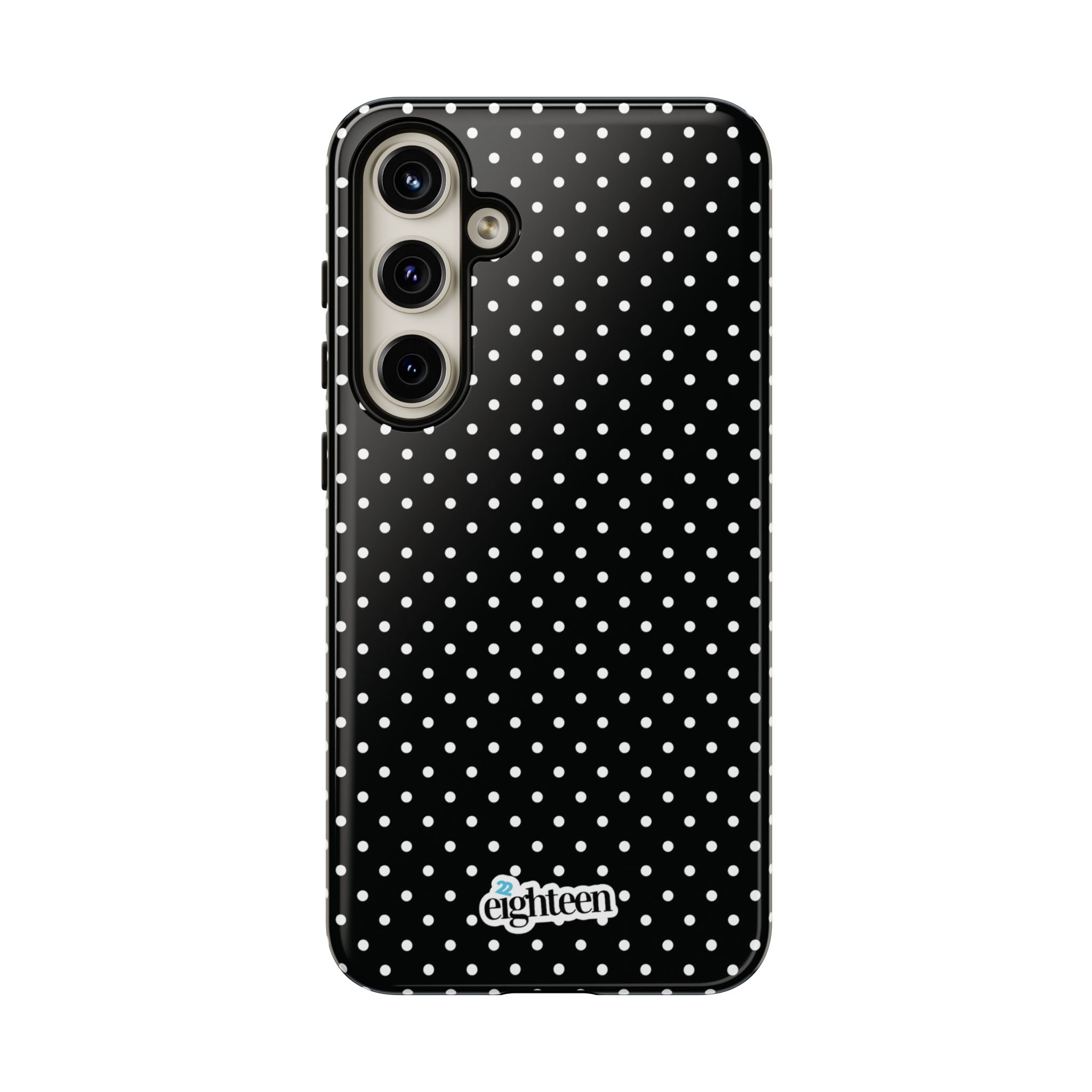 Black Dotty Tough Phone Case