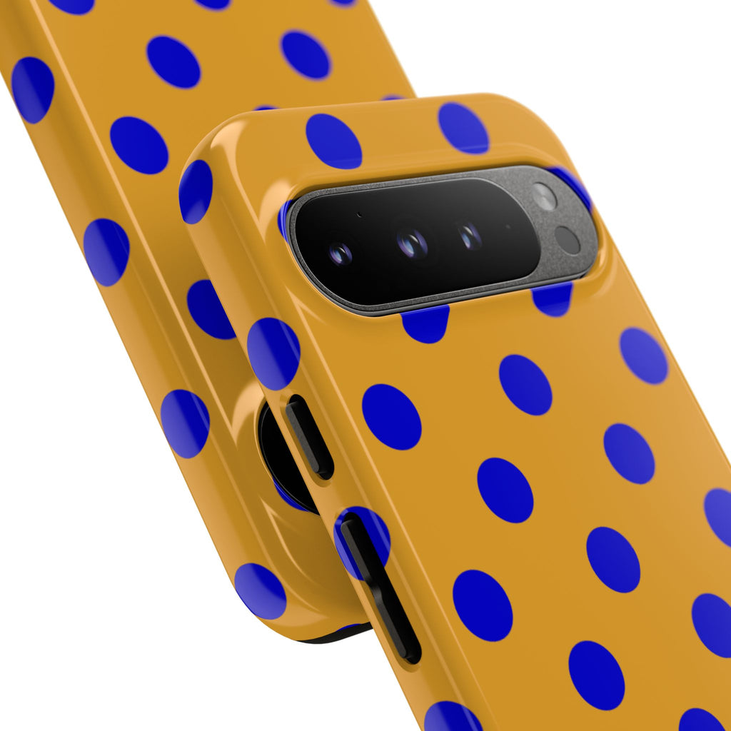 Royal Blue & Gold Dot Theory Tough Phone Case