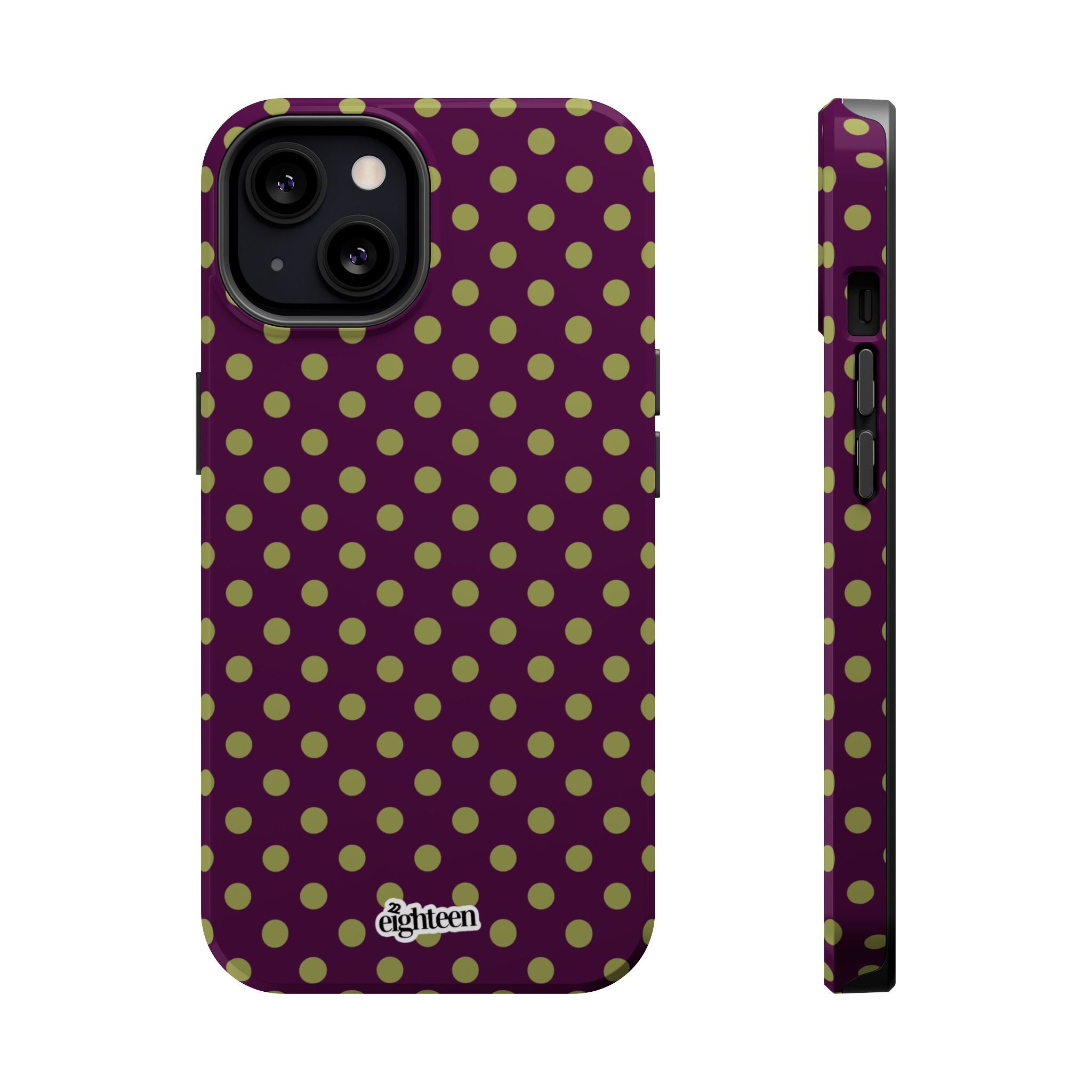 Deep Burgundy & Acacia Dot Theory MagSafe Phone Case