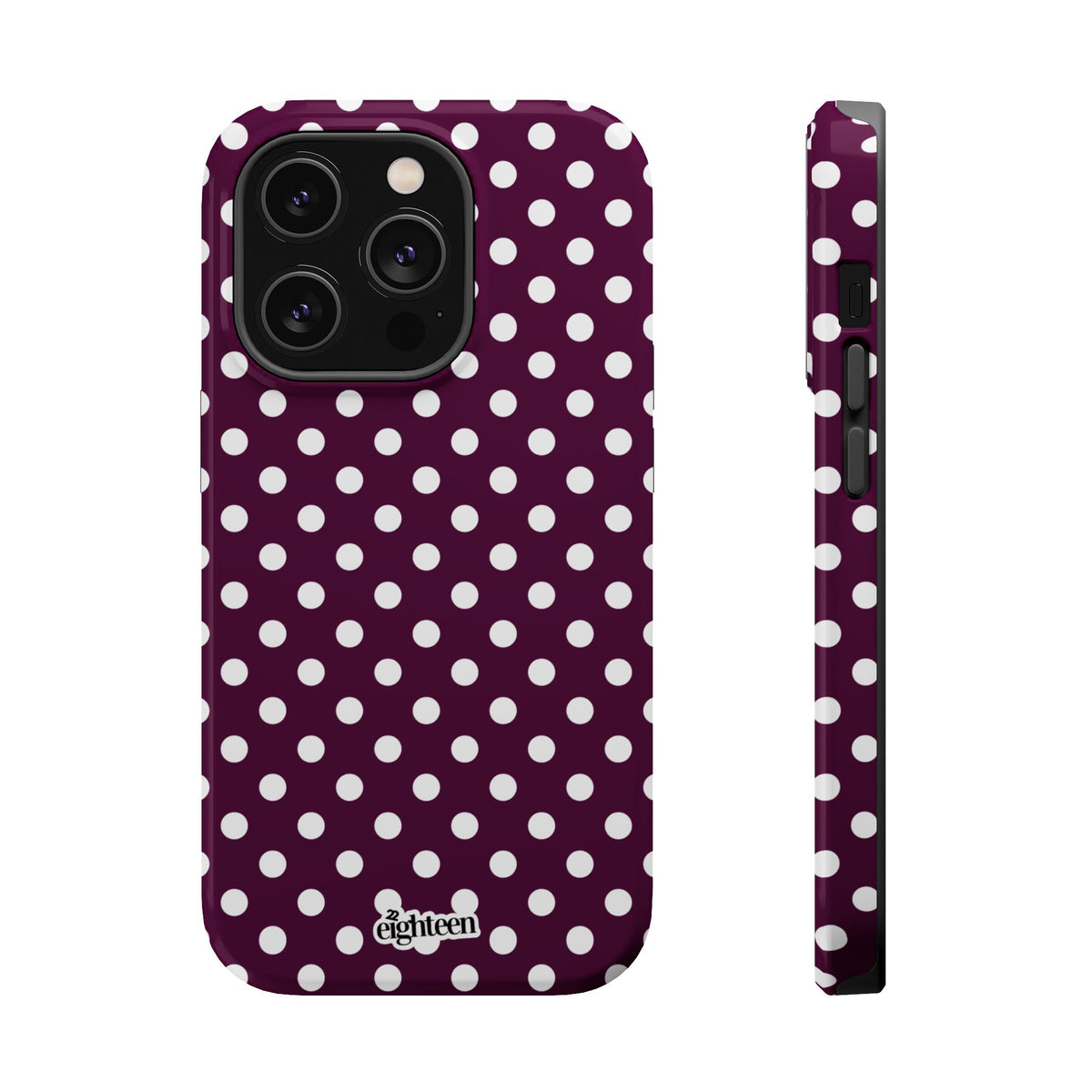 Maroon & White Dot Theory MagSafe Tough Case