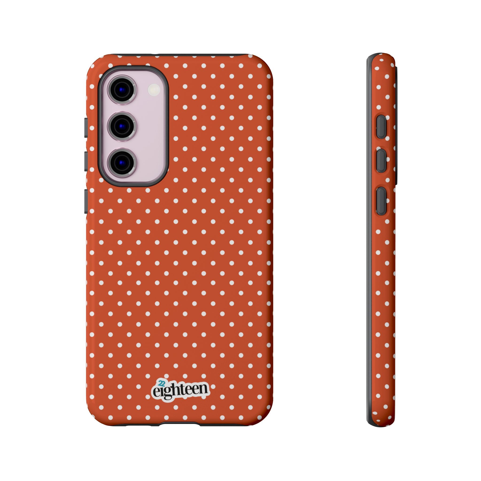 Harvest Orange Dotty Tough Phone Case