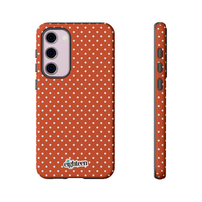Harvest Orange Dotty Tough Phone Case