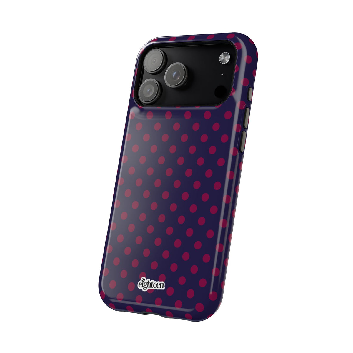 Night Blue & Burgundy Dot Theory MagSafe Phone Case