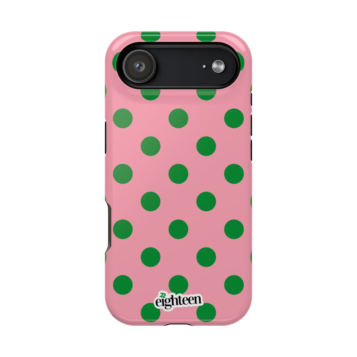 Pink Salmon & Apple Green Dot Theory MagSafe Phone Case