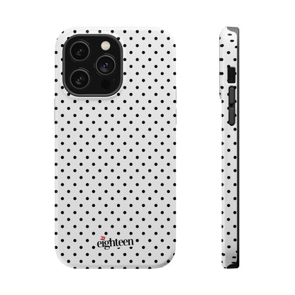White Dotty MagSafe Tough Case