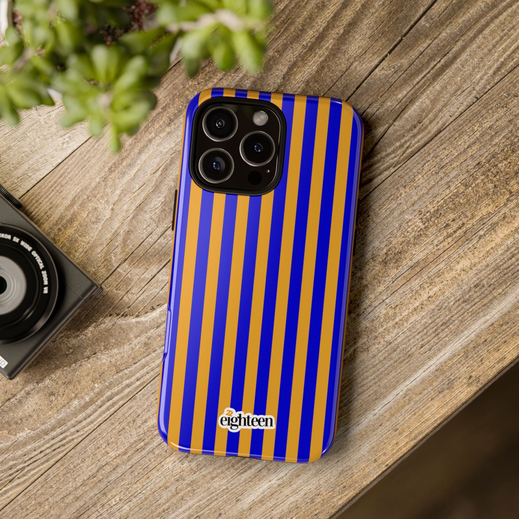 Royal Blue & Gold Baseline Tough Phone Case