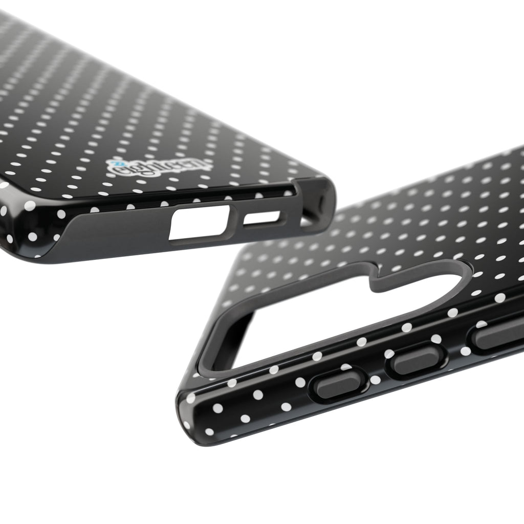 Black Dotty Tough Phone Case
