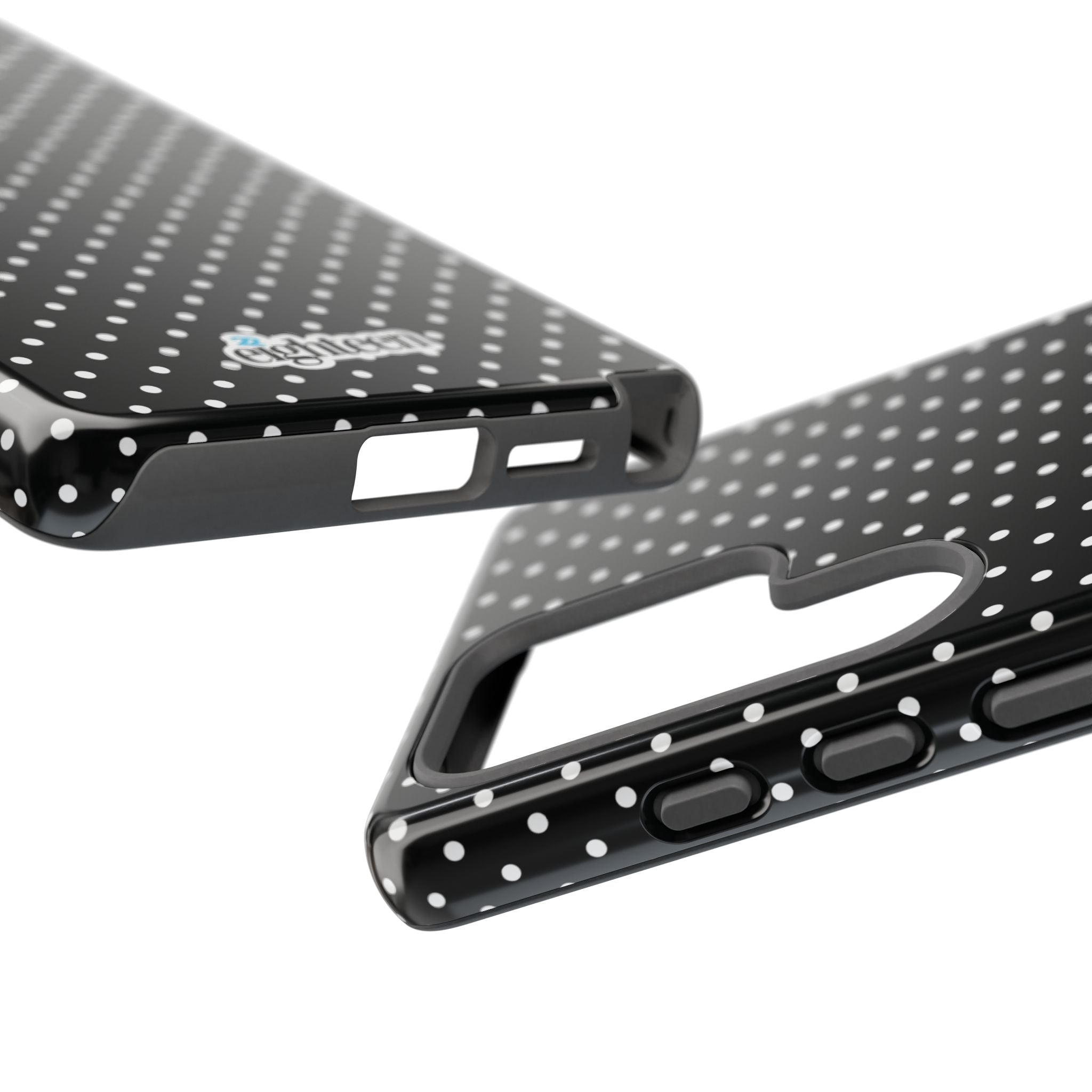 Black Dotty Tough Phone Case