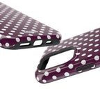 Maroon & White Dot Theory MagSafe Tough Case